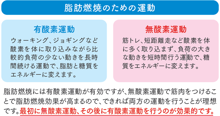 脂肪燃焼のための運動